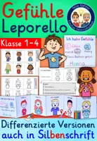 Vorschau - Arbeitsblätter - Meine Gefühle Leporello Grundschule Klasse 1-4 - Deckblatt
