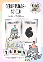 Vorschau - Anderer Materialtyp - Geburtstagsschild für deine Wolfklasse - Deckblatt