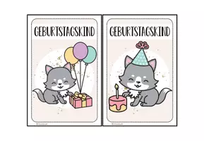 Vorschau - Anderer Materialtyp - Geburtstagsschild für deine Wolfklasse - Seite 2
