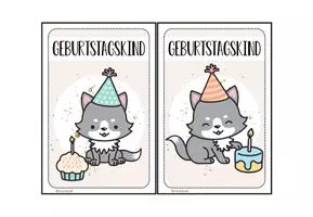 Vorschau - Anderer Materialtyp - Geburtstagsschild für deine Wolfklasse - Seite 3
