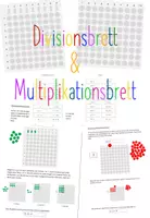 Vorschau - Anderer Materialtyp - Divisionsbrett und Multiplikationsbrett nach Maria Montessori - Material, Anleitung und Aufgaben - Deckblatt