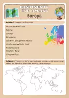 Vorschau - Arbeitsblätter - Kontinente und Ozeane - Europa - Seite 2