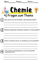 Vorschau - Unterrichtsreihen - Polymer und Kunststoffe Informationen und Aufgaben - Seite 3