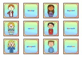 Vorschau - Spiele - Gefühle Klasse 1 und 2 / Paare finden differenziert - Seite 3