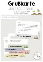 Vorschau - Anderer Materialtyp - Grußkarte - Ich sehe dich wachsen - Schuljahresabschluss / Abschied - Deckblatt