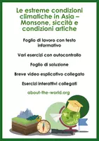 anteprima - Esercizi - Le estreme condizioni climatiche in Asia – Monsone, siccità e condizioni artiche - Pagina di copertina