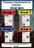 Vorschau - Arbeitsblätter - London Sights Group Work – Tower of London, Big Ben, London Eye, Buckingham Palace - Deckblatt