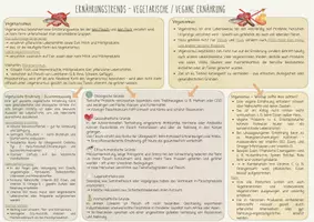 Vorschau - Merkblätter - Ernährungstrends Nahrungsergänzungsmittel + Vegane vegetarische Ernährung - Seite 1