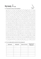 Vorschau - Arbeitsblätter - My Body Word Search: Vocabulary (English) - Seite 1
