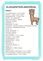 Vorschau - Arbeitsblätter - Klassentier Materialpaket "Alpaka" / Alpakaklasse (inkl. Clipart!) - Seite 1