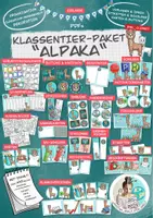 Vorschau - Arbeitsblätter - Klassentier Materialpaket "Alpaka" / Alpakaklasse (inkl. Clipart!) - Deckblatt
