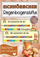 Vorschau - Anderer Materialtyp - Eichhörnchenklasse Willkommensgeschenk Regenbogenstift - Deckblatt