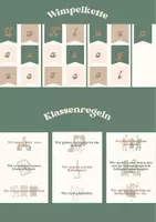 Vorschau - Poster - Klassenregeln boho beige - Deckblatt