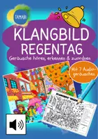 Vorschau - Stundenentwürfe - Klangbild Regentag - Geräusche hören, erkennen & zuordnen | Musik | Fertige Musikstunde | DaZ Unterricht | Sachunterricht | Fertige Vertretungsstunde | Kreative Stunden - Deckblatt