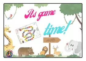 Vorschau - Spiele - Board Game - Zoo animals, Zootiere - Deckblatt
