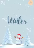 Voorbeeld - Plakmap winter - Voorblad