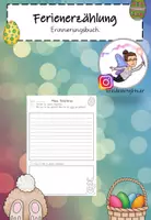 Vorschau - Arbeitsblätter - Ferienerzählung Ostern - Deckblatt