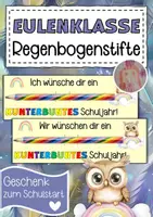 Vorschau - Anderer Materialtyp - Eulenklasse Willkommensgeschenk Regenbogenstift - Deckblatt