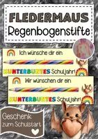 Vorschau - Anderer Materialtyp - Fledermausklasse Willkommensgeschenk Regenbogenstift - Deckblatt