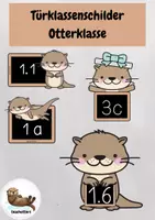 Vorschau - Anderer Materialtyp - Türklassenschilder für deine Otterklasse (1.-6. Klasse) - Deckblatt