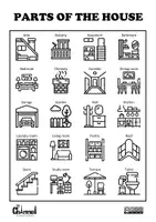 Vorschau - Poster - PARTS OF THE HOUSE – Visual Dictionary (20 Words) - Seite 2