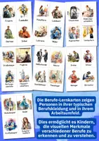 Vorschau - Bildkarten - Berufe Bildkarten für DaZ/DaF – 100 Karten zur Wortschatzarbeit, Sprachförderung & Gesprächsanlässen - Seite 3