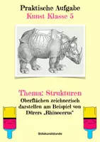 Vorschau - Arbeitsblätter - Strukturen - Oberflächen zeichnerisch darstellen - Deckblatt