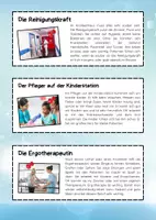 Vorschau - Mal- und Bastelvorlagen - Berufe im Krankenhaus: Lesetexte zum Ausschneiden - Seite 3
