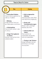 Vorschau - Arbeitsblätter - Tiere im Zirkus Pro- Contra Disskusion - Seite 3