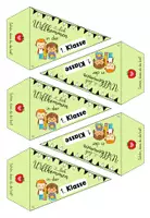 Vorschau - Mal- und Bastelvorlagen - Stiftfähnchen Schulstart – Willkommensgeschenk für Schüler (1.–6. Klasse) - Fähnchen - Seite 2