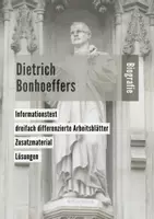 Vorschau - Arbeitsblätter - Dietrich Bonhoeffers Biografie (dreifach differenziert) - Deckblatt