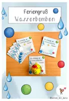 Vorschau - Anderer Materialtyp - Abschiedsgeschenk/ Feriengruß Wasserbomben - Deckblatt