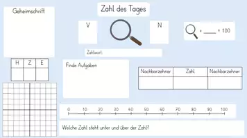 Vorschau - Präsentationen/Tafelbilder - Die Zahl des Tages als digitales Tafelbild (ZR 100) - Seite 3