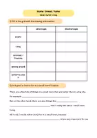 Vorschau - Arbeitsblätter - Small-town living - (dis)advantages - Deckblatt