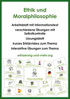 Vorschau - Arbeitsblätter - Ethik und Moralphilosophie - Deckblatt