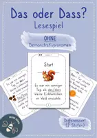 Vorschau - Arbeitsblätter - Dass oder das? Lesespiel (OHNE Demonstrativpronomen) 📕 - Deckblatt