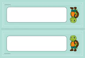 Vorschau - Bildkarten - Namensschilder für die Schildkrötenklasse - Seite 2