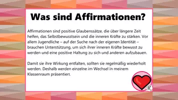 Vorschau - Fördermaterial/Inklusion - Affirmationen - Seite 1