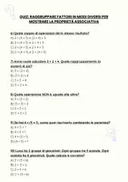 anteprima - Quiz - Quiz: Raggruppare fattori in modi diversi per mostrare la proprietà associativa - Pagina 2
