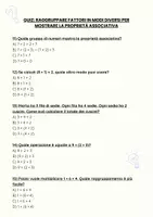 anteprima - Quiz - Quiz: Raggruppare fattori in modi diversi per mostrare la proprietà associativa - Pagina 3