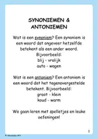 Voorbeeld - Synoniemen & Antoniemen - Pagina 1
