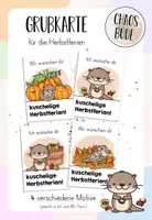 Vorschau - Anderer Materialtyp - Herbstferien Grußkarte für deine Otterklasse - Deckblatt