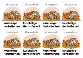 Vorschau - Anderer Materialtyp - Herbstferien Grußkarte für deine Otterklasse - Seite 3