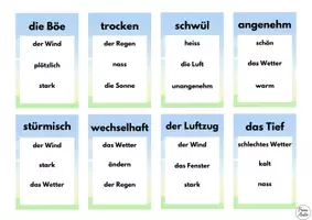 Vorschau - Spiele - Wortschatz Spiel: Sag es nicht - das Wetter - Seite 2