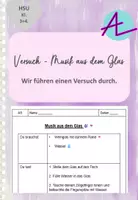 Vorschau - Arbeitsblätter - Versuch / Experiment - Musik aus dem Glas - Deckblatt