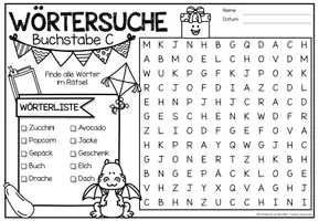 Vorschau - Stationenlernen - Wörtersuche / Suchsel (Alphabet) | Paket - Seite 1