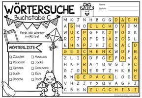 Vorschau - Stationenlernen - Wörtersuche / Suchsel (Alphabet) | Paket - Seite 2