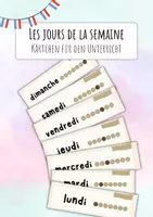 Vorschau - Bildkarten - Les jours de la semaine - Kärtchen - Deckblatt