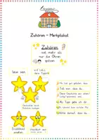 Vorschau - Präsentationen/Tafelbilder - Classroom Management / Zuhören: Merkplakat (Regeln & Visualisierung) - Deutsch - Kl. 3/4 - Deckblatt