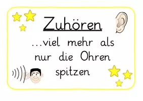 Vorschau - Präsentationen/Tafelbilder - Classroom Management / Zuhören: Merkplakat (Regeln & Visualisierung) - Deutsch - Kl. 3/4 - Seite 2